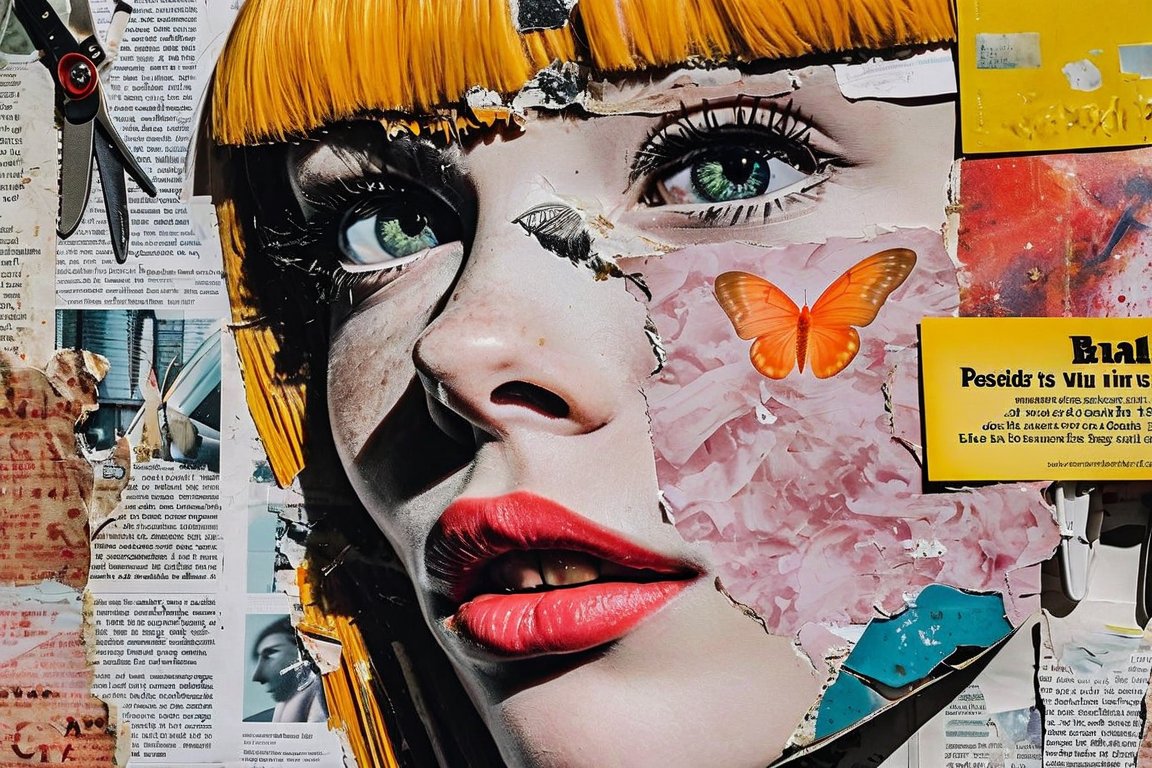 Cover image: Create a Mixed-Media Collage Using Magazine Cutouts and Glue