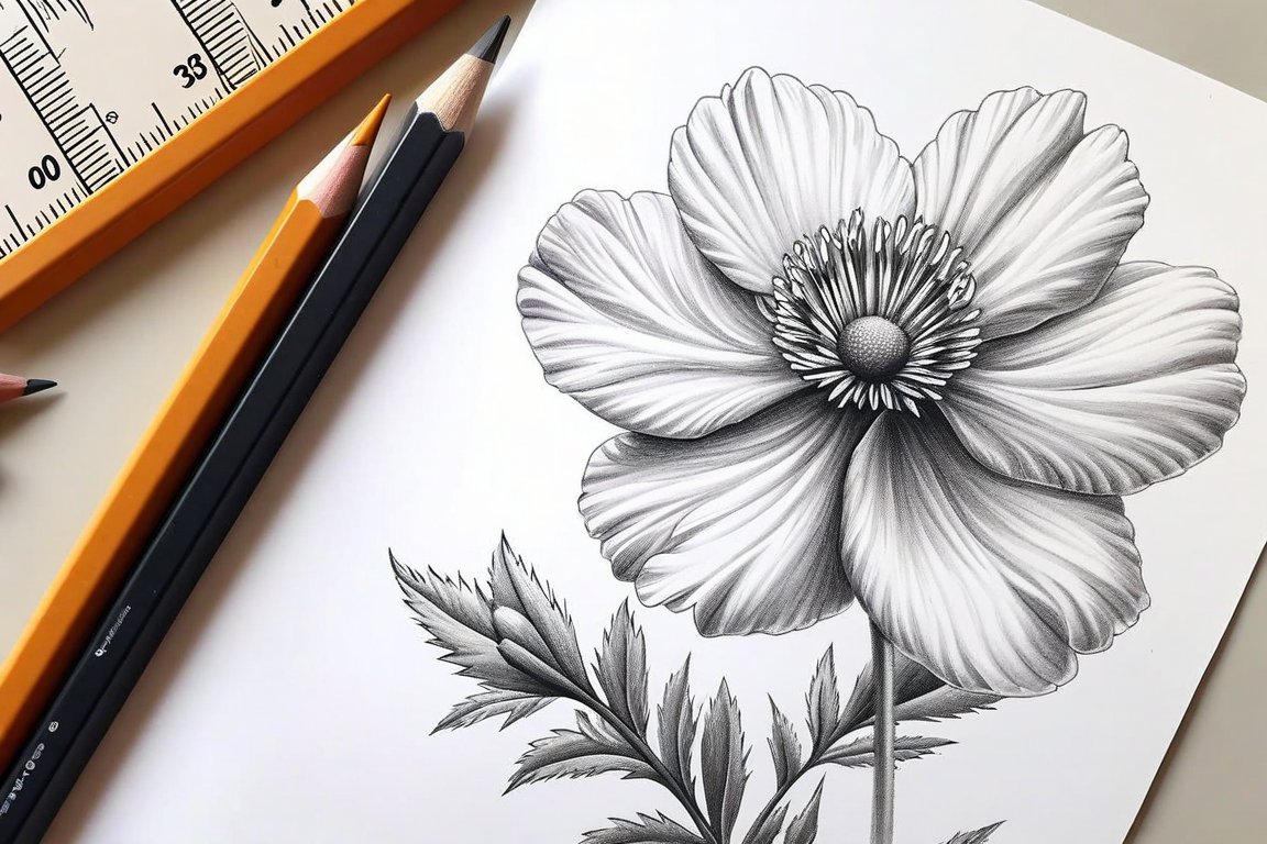 Cover image: Draw a Detailed Flower Study in 30 Minutes