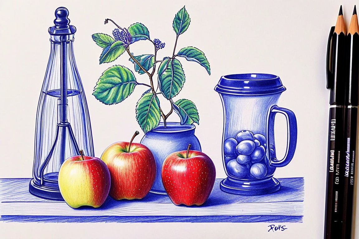 Cover image: Draw a Still Life in 45 Minutes with Ballpoint Pens